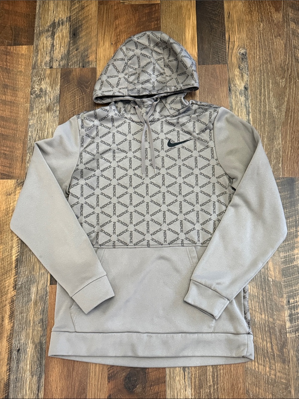 Nike Therma-FIT All Over Logo Pullover Hoodie Size Small